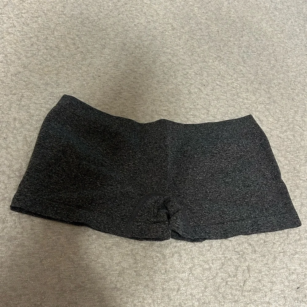DARK GRAY BOY SHORTS | spandex material - Picture 2 of 5